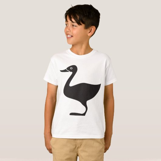 Black Duck Bird Icon T-shirt