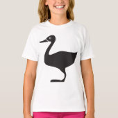 Black Duck Bird Icon T-shirt (Voorkant)