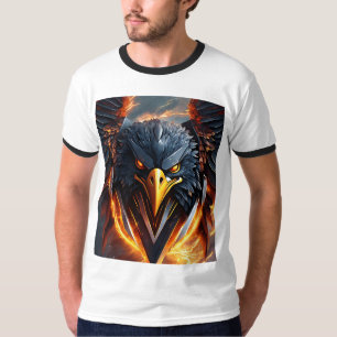 Black Eagle Art: Opvallende afbeelding van macht T-shirt