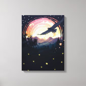 Black Eagle Canvas Print (Voorkant)