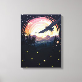 Black Eagle Canvas Print