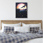 Black Eagle Canvas Print (Insitu (Slaapkamer))
