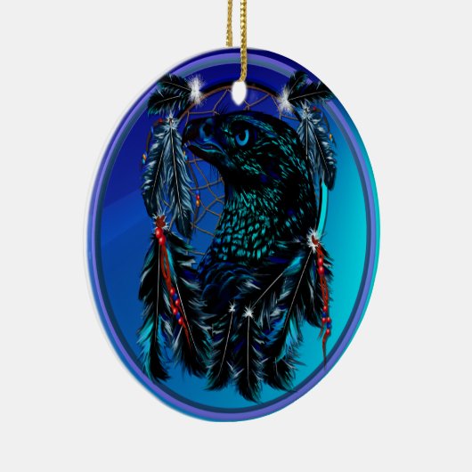 Black Eagle_Dreamweaver-sierent Keramisch Ornament (Rechts)