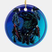 Black Eagle_Dreamweaver-sierent Keramisch Ornament (Achterkant)
