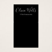 Black Earring Jewelry Display Kaart (Voorkant)