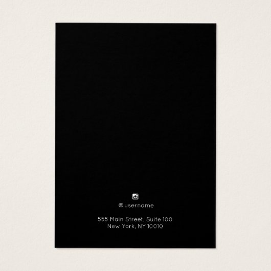 Black Earring Jewelry Display Kaart (Achterkant)