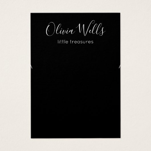 Black Earring Jewelry Display Kaart (Voorkant)