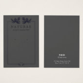 Black Earthy  Earring Jewelry Display Visitekaartje (Voorkant /achterkant)