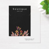Black Earthy Ketting Jewelry Display Card Visitekaartje (Bureau)