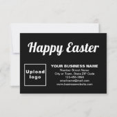 Black Easter Business Flat Wenskaart Kaart (Voorkant)