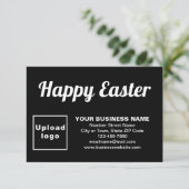 Black Easter Business Flat Wenskaart Kaart (Staand voorkant)