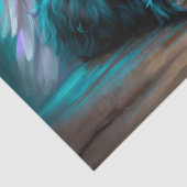  Black Easter Lamb Angel Decoupage Tissuepapier (Detail)