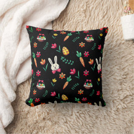 Black Easter Pattern-Sierkussen Kussen