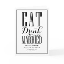 Black Eat, Drink en getrouwd zijn bruiloft