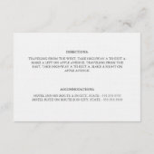 Black Eat, Drink & trouwen | Behuizing Informatiekaartje (Achterkant)