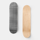 Black Echo Squares Persoonlijk Skateboard (Voorkant)