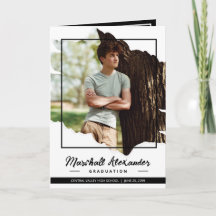 Black Edgy Abstract Torn Photo Afstuderen