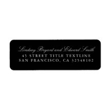 Black Editable Color Funeral Invitation Enveloppen