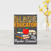 Black Educator Black History Month African America Kaart (Gele Bloem)