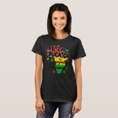Black Educator By Popular Demand Black History Mon T-shirt (Voorkant volledig)