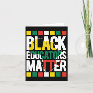 Black Educators Probleem Black History Maand Pride Kaart