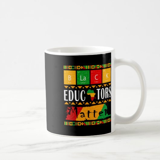 Black Educators Probleem Black History Maand Pride Koffiemok (Rechts)