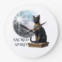 Black Egyptian Cat Secret Spirit Sticker