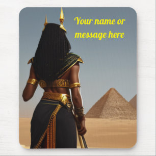Black Egyptian Queens Mousepad Muismat