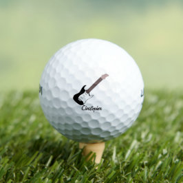 Black Electric Guitar Design Golfballen