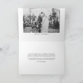 Black Elegant Beatrice Script Photo Wedding Bedankkaart (Binnen)