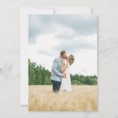 Black Elegant Bow Save the Date Kaart (Achterkant)