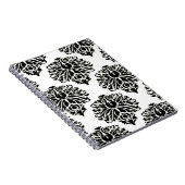 Black Elegant Damask Notitieboek (Rechterzijde)
