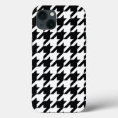 Black Elegant Houndstooth Case-Mate iPhone Case (Achterkant)