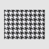 Black Elegant Houndstooth Tissuepapier (Voorkant)