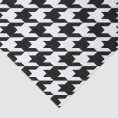 Black Elegant Houndstooth Tissuepapier (Detail)
