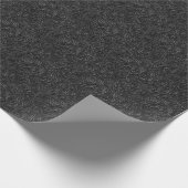 Black Elegant Modern Pattern Wedding Birthday Cadeaupapier (Hoek)