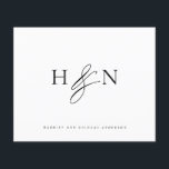 Black Elegant Monogram Weddenschap Hartelijk dank<br><div class="desc">Elegant bruiloft monogram bedankt je schrijfkaartje. Deze trouwmonogram kaart bevat elegante scriptampersand en klassieke typografie. Personaliseer door uw eigen monogram en andere details toe te voegen. Dit minimalistische monogram bruiloft bedankt je kaart zal ook perfect zijn als een paar kantoorbenodigdheden.</div>