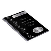 Black Elegant Personalize Journal-Notitieboek Notitieboek (Rechterzijde)