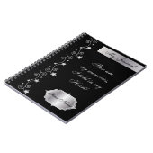 Black Elegant Personalize Journal-Notitieboek Notitieboek (Linkerzijde)
