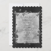 Black Elegant Sparkly Frame After Christmas Weddin Kaart (Voorkant)