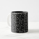 Black Elegant Tweekleurige Koffiemok (Voorkant links)