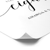 Black Elegant Typography Wedding Cigar bar Sign Poster (Hoek)