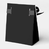 Black | Elegante geïllustreerde Italiaanse bruilof Bedankdoosjes (Achterkant)