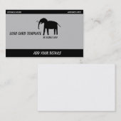Black Elephant Logo Visitekaartje (Voorkant / Achterkant)