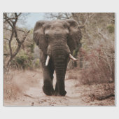 BLACK ELEPHANT WALT IN BROWN SAND CADEAUPAPIER (Vlak)