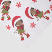 Black Elf Girl Tissuepapier (Detail)