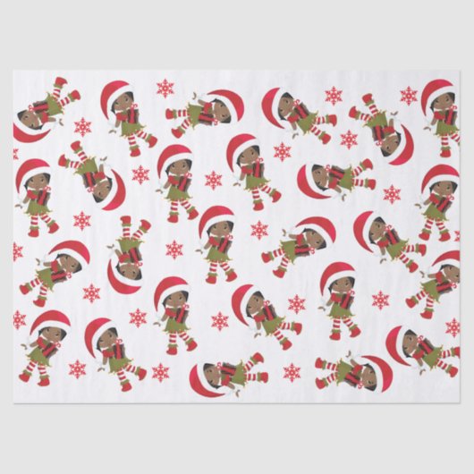 Black Elf Girl Tissuepapier (Voorkant)