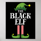 Black Elf Matching Family Group Kerstfeest Poster (Voorkant)