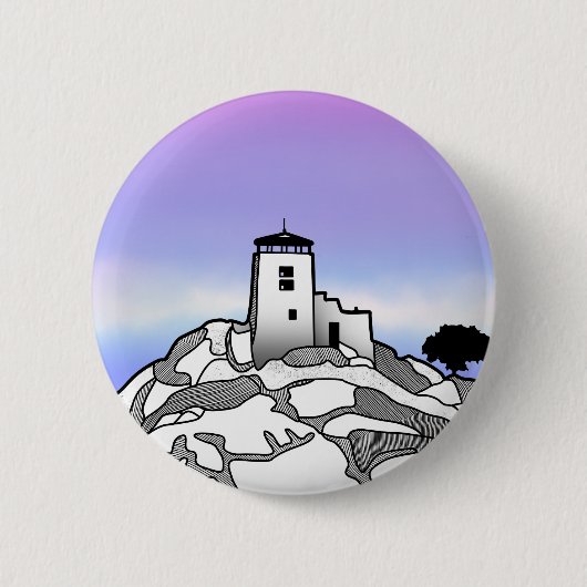 Black Elk Peak Mountains Ronde Button 5,7 Cm (Voorkant)