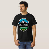Black Elk Peak South Dakota Mountain Adventure T-shirt (Voorkant volledig)